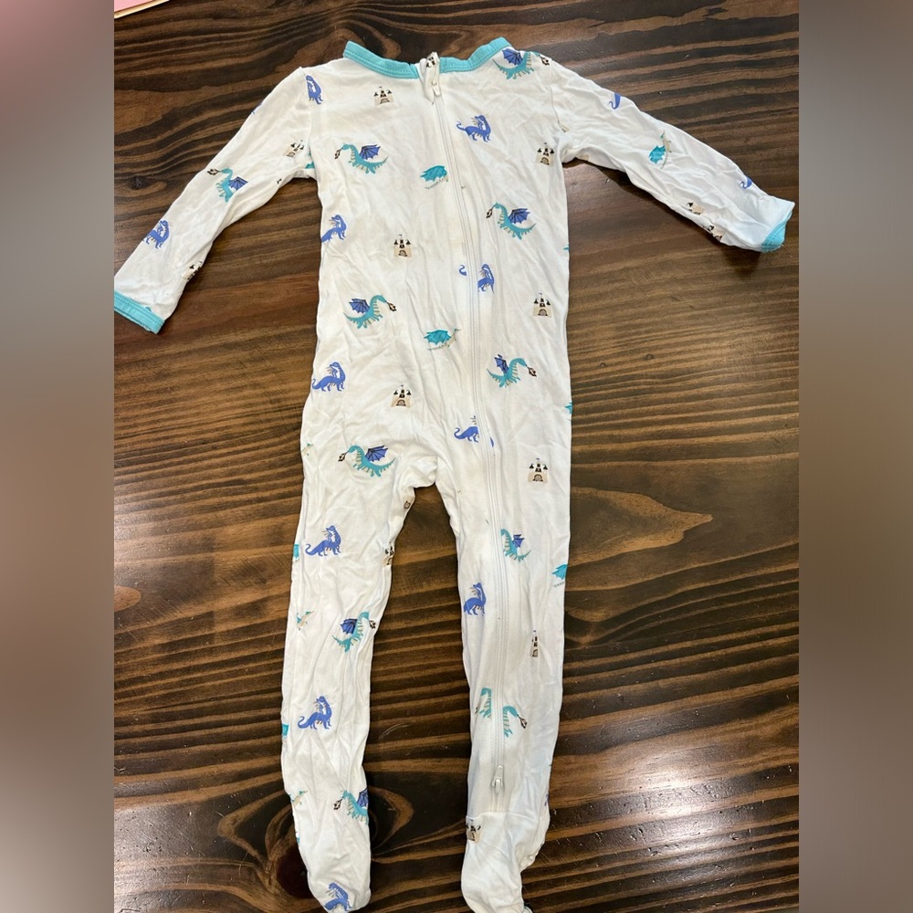 Kyte Baby Zippered Footie in Dragon 18-24M